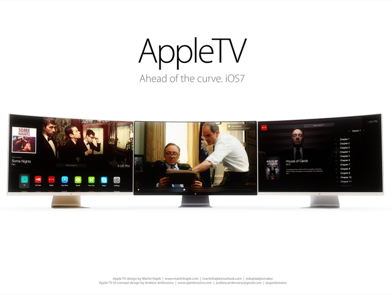 Illustration for article titled I would totally buy this awesome Apple curved HDTV